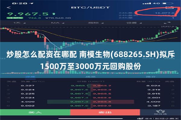 炒股怎么配资在哪配 南模生物(688265.SH)拟斥1500万至3000万元回购股份