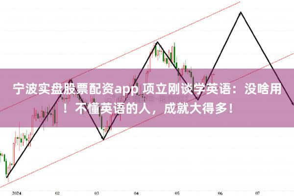 宁波实盘股票配资app 项立刚谈学英语：没啥用！不懂英语的人，成就大得多！